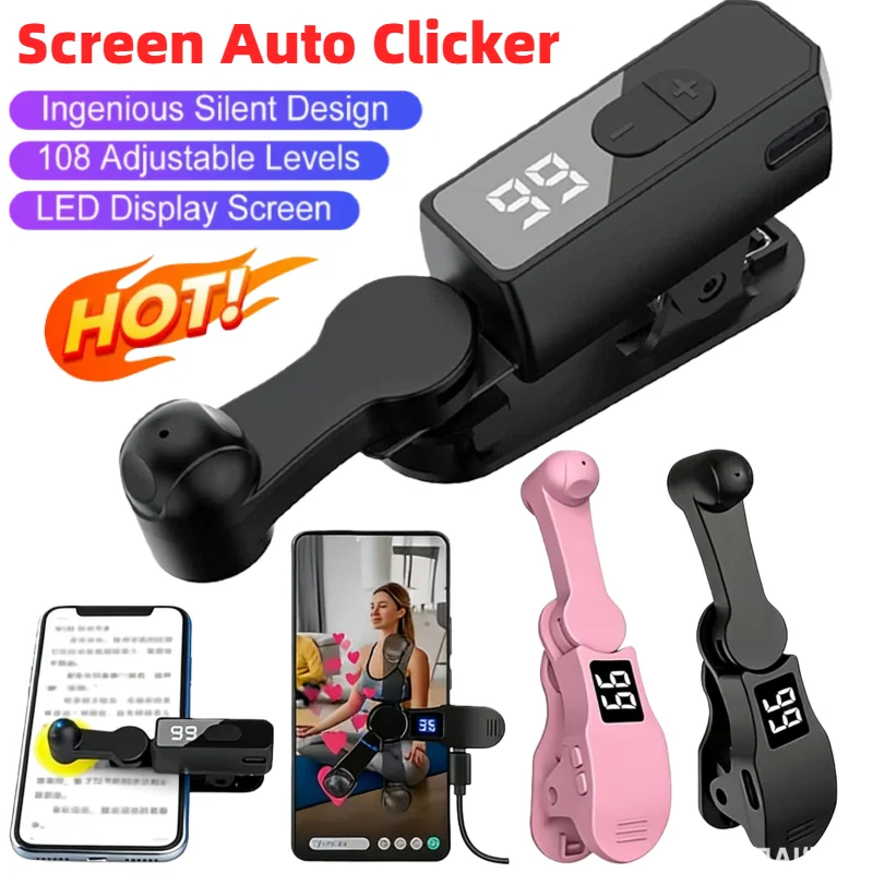 Screen Auto Clicker For Smart Phone Apps Video Live Streaming Gadget Smartphone Game Screen Touch Tripods Screen Tapper Supplies