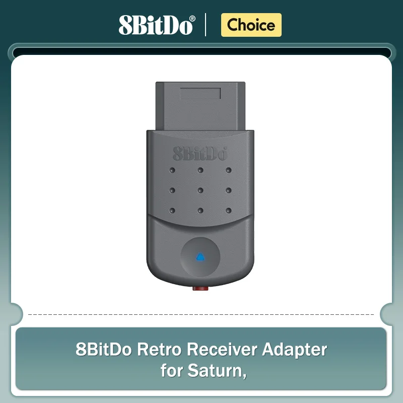 8BitDo Retro Receiver Adapter for Saturn, Windows 11/ 12, Compatible with Xbox Series, Xbox One, Switch Pro, PS5, PS4 Controller