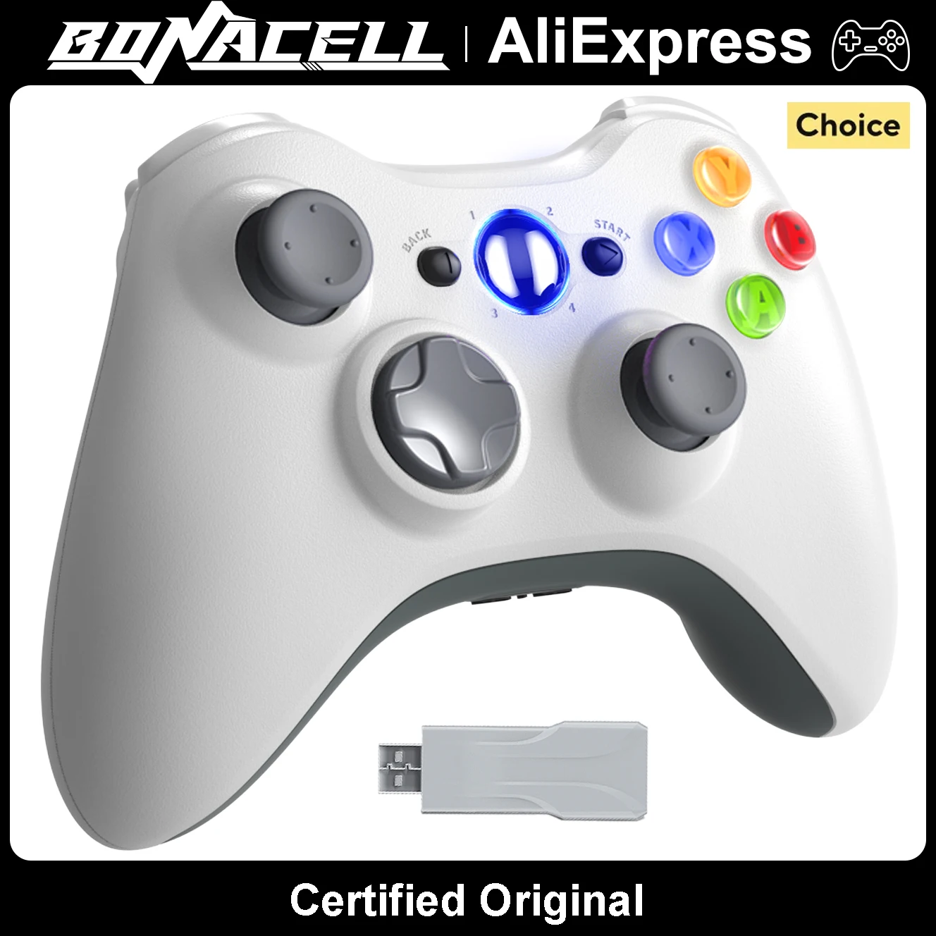 Gamepads For Xbox 360 Xbox 360 Slim/Elite/PC Controller Wireless/Wired Game Joystick Sensitive D-pad Dual Shock Control Stick