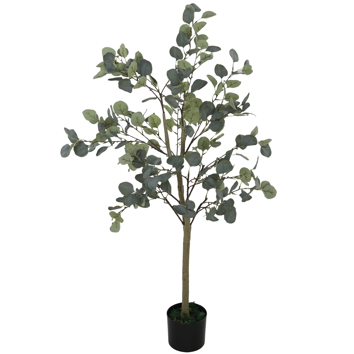 HOMCOM Künstliche Pflanze, Kunstbaum, naturgetreu, Zementtopf, wartungsfrei, Grün Image