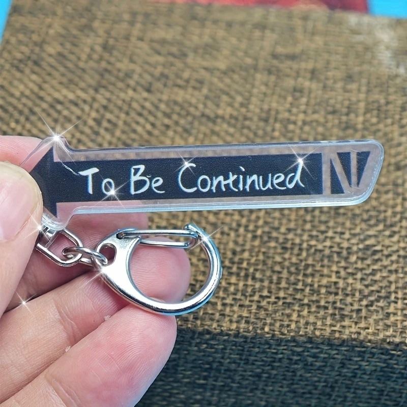 To Be Continued Buchstaben-Schlüsselanhänger – Vintage Motel Schlüsselring, Weihnachtsgeschenk für Freunde, Neuartiger Schlüsselanhänger für Taschen- und Autoschlüssel Image