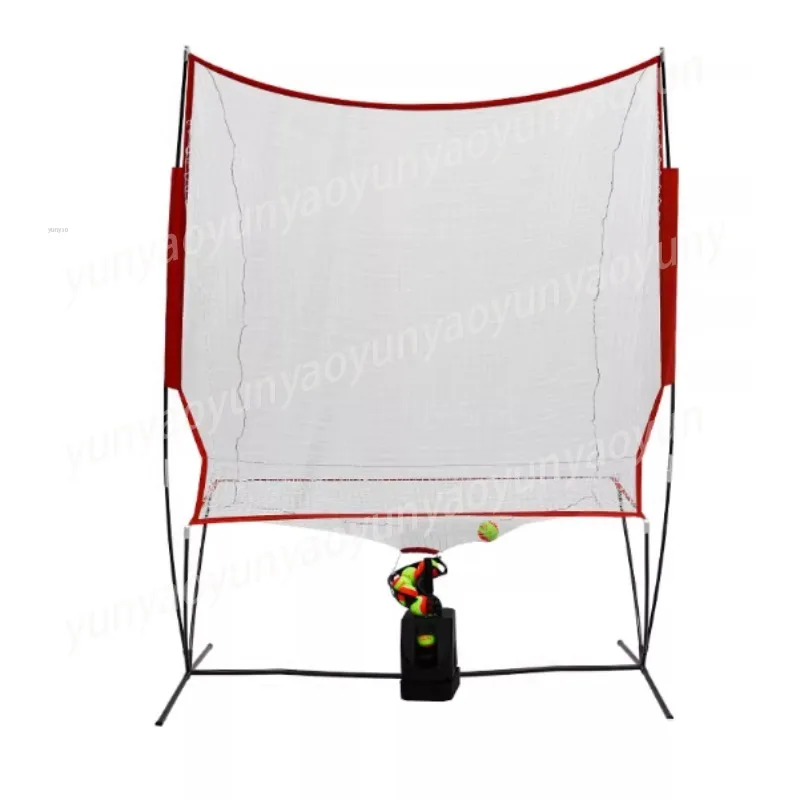 Tennisnetz Ballwurfmaschinen-Set Tennis Einzel-Übungsset Ballaufnahmegerät Image