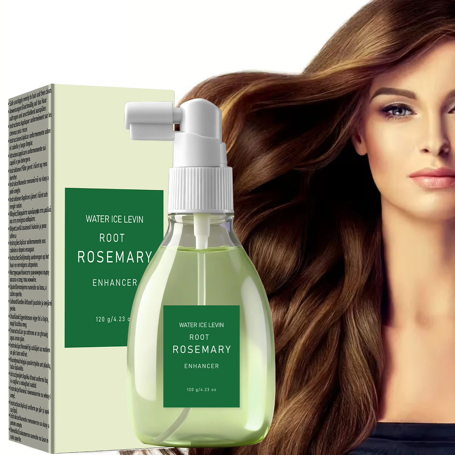Rosmarin-Wurzel-Verstärker Zehn-in-Eins Haarspray Repariert Stärkt Glättet Hitzeschutz Frizz-Kontrolle Glanz-Boost Tägliche Pflege Image