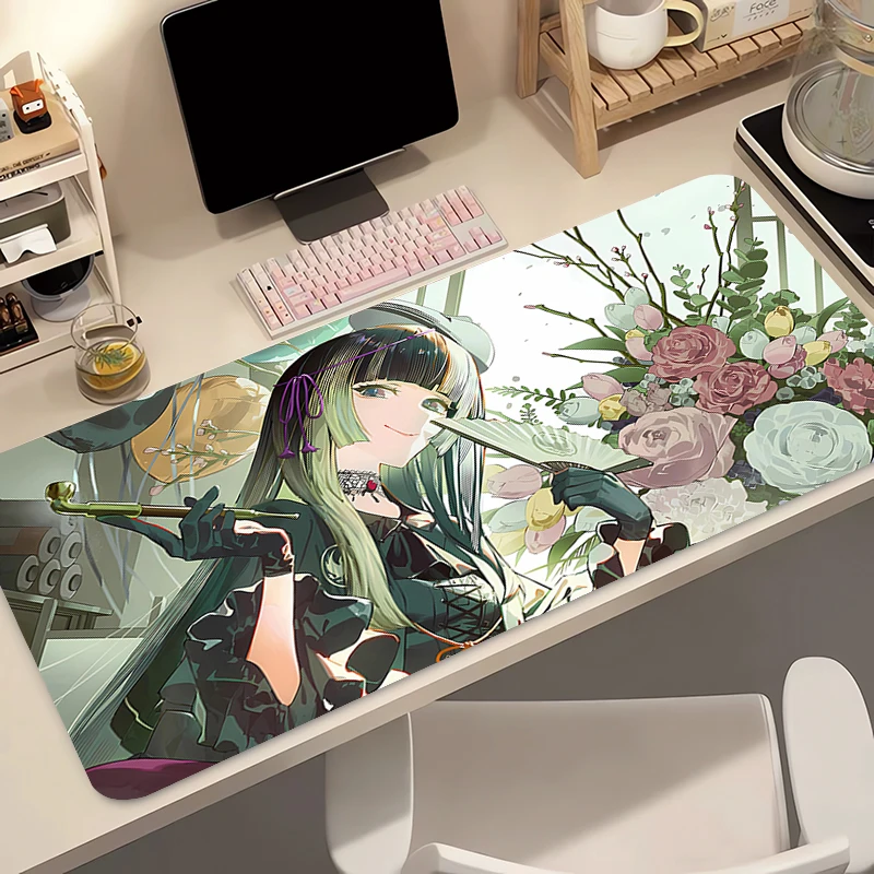 Großes Niedliches Anime-Idol-Mädchen Mauspad, Rutschfeste Gummi-Schreibtischunterlage, HD Gaming & Büro Tastaturunterlage für Laptop PC Ideales Geschenk für Fans Image