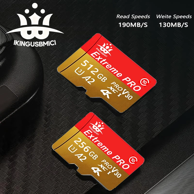 Cartes mémoire Speed Boost TF, cartes SD, cartes micro TF 32 Go, 64 Go, 128 Go, 256 Go V60 Full HD, étanches, compatibles Mac, téléphone, tablette