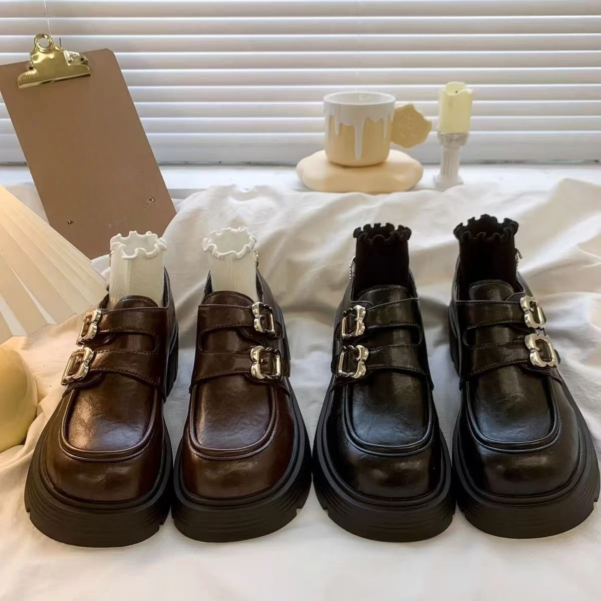 Frühling und Herbst Elegante Runde Kopf Sexy Grobe Ferse Casual Schuhe Modische Meistverkaufte Neue Bequeme frauen Schuhe