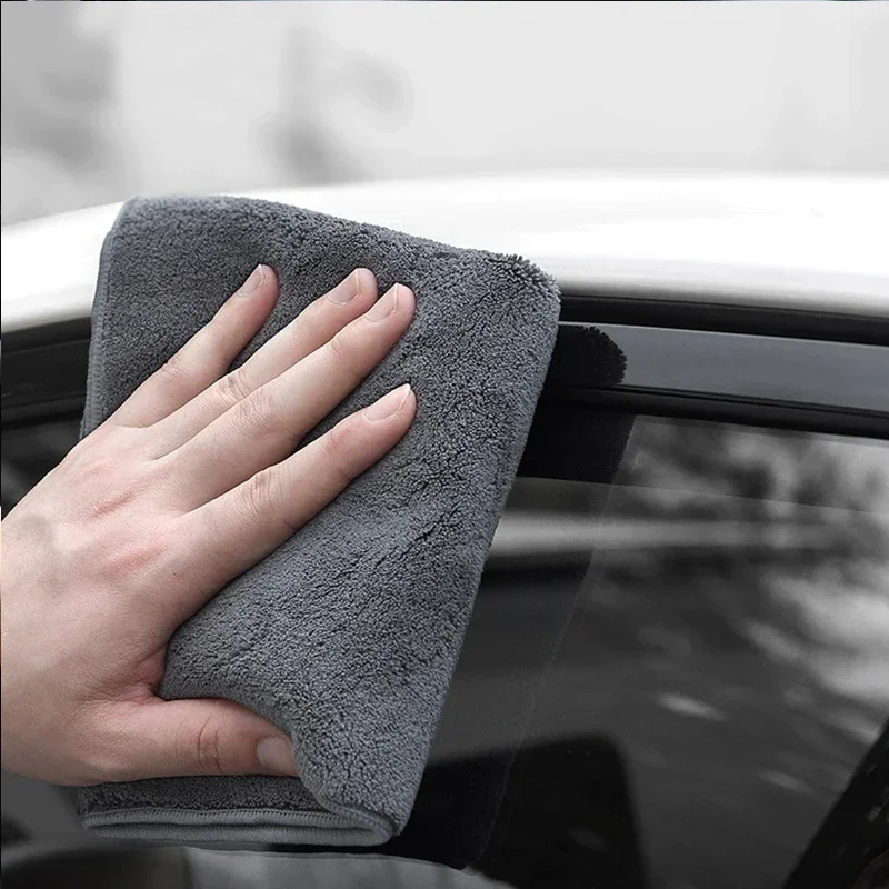 40x40cm Mikrofasertücher für Autopflege, Verdicktes Waschtuch, Autodetailing-Trocknungstuch, Reinigungswerkzeug, Auto-Waschzubehör Image