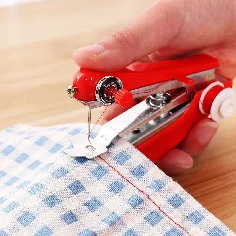 Machine à coudre portable, mini machine à coudre, machine à coudre manuelle pour travaux ménagers simples, réparation de vêtements, couture de tissus, machine à coudre à la main.