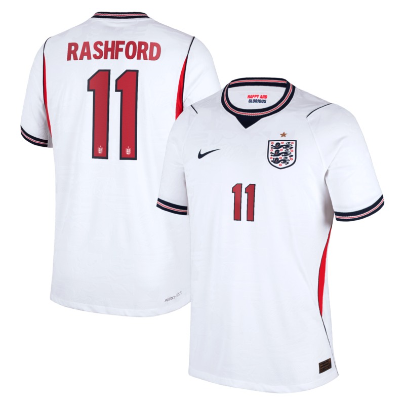 "England Nike Aero-FIT Match Heimtrikot 2026 mit Aufdruck Rashford 11" Image