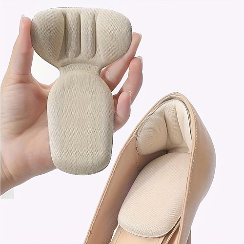 10 Stück/5 Paar 2-in-1-Einlegesohlen für Damen-High Heels, reibungsarm, verstellbar, halb so groß, gepolsterte Gel-Einlegesohlen für schmerzlindernden Tragekomfort in Pumps, Stiefeln und Sandalen. Image