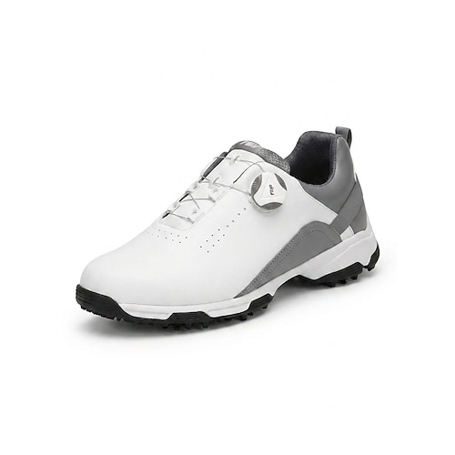 Weiße und blaue Herren-Golfschuhe, Schnür-Sportschuhe, leichte, rutschfeste Schuhe für Golf, Reisen und Outdoor-Veranstaltungen