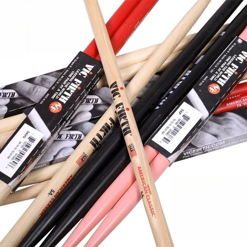 Schlagzeug-Set Walnuss-Drumsticks 5A Jazz-Drumsticks für Anfänger Snare-Drum-Sticks Image