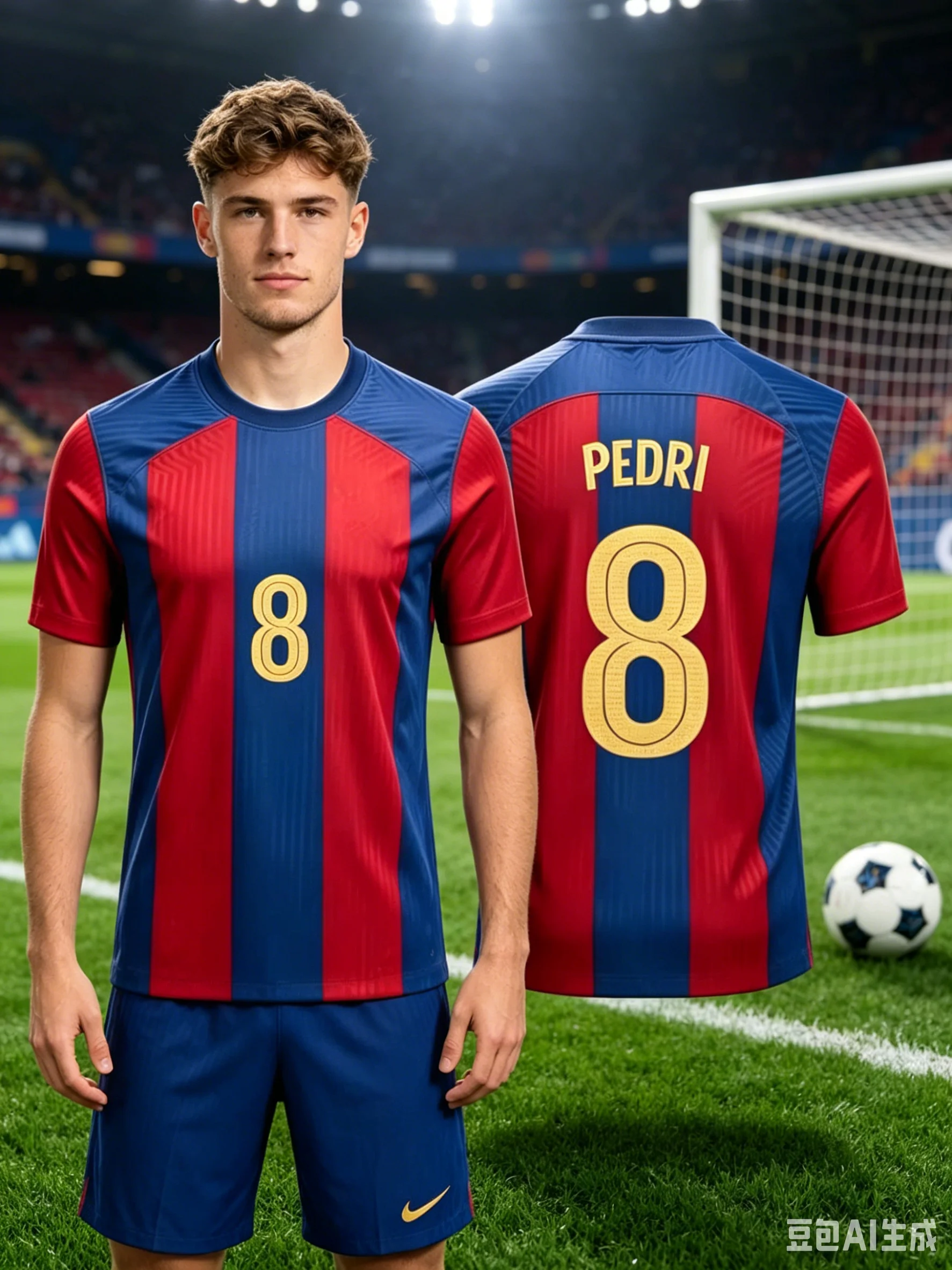 Maillot de football domicile Pedri 8 Barcelone pour homme, respirant, séchage rapide, uniforme d'entraînement saison 2026, tenue de sport pour supporter