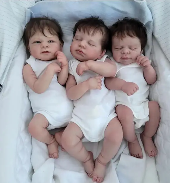 18 zoll Fertig Reborn Baby Puppe Handgemachte Realistische Lebensechte Silikon Neugeborenen Baby Junge Mädchen Weiche Bonecas Bebe Reborn Puppen