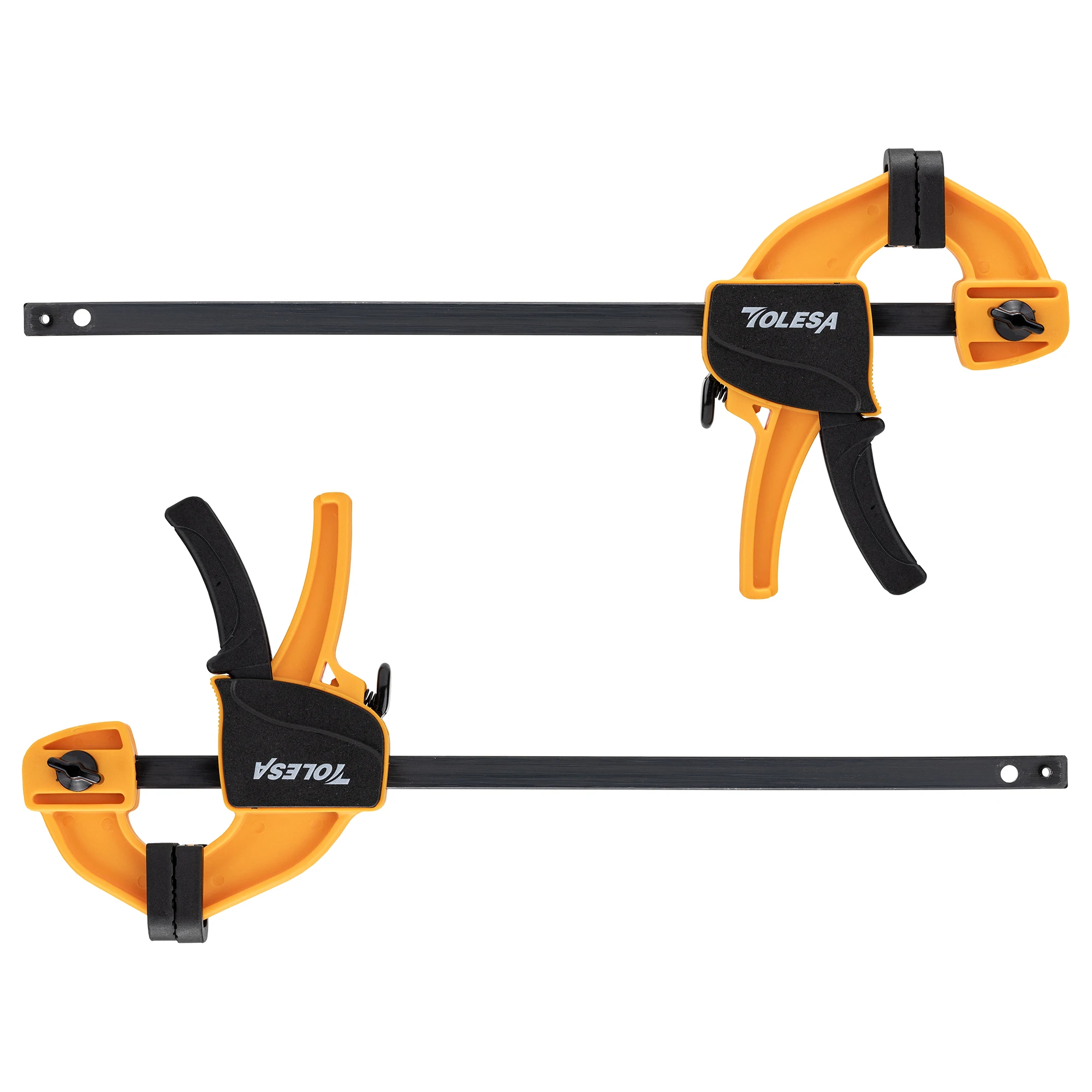 TOLESA 6-Zoll-Stangenklemmen für die Holzbearbeitung, 2 Stück Einhandklemmen/Spreizer, Holzklemmen-Set, leichte Schnellwechsel-F-Klemme Image