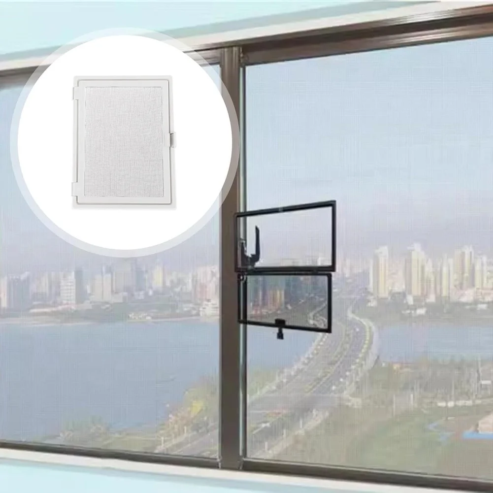 8x6 Zoll Verstellbares Magnetisches Fliegengitter für Fenster mit Kleinem Magnetnetz, Hält Insekten Effektiv Fern, Haushaltsgerät Image