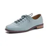 Damen-Loafer-Schnürschuhe, 2025, neue Frühjahrsschuhe, Damen-Wildleder, echtes Leder, Damen-Oxford-Schuhe, große Damen-Schuhe im britischen Stil