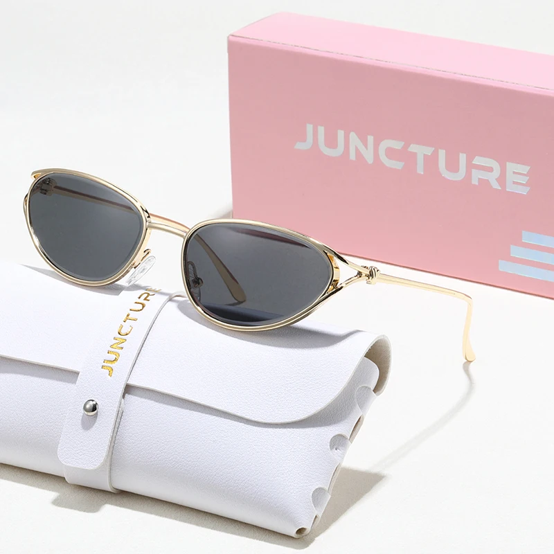 JUNCTURE Y2K Sonnenbrille für Damen, Katzenaugen-Design, Modische Sonnenbrille mit Farbverlauf, Party- und Urlaubsgeschenk, Sonnenbrille für Frauen Image