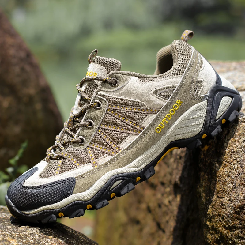 HIKEUP Hohe-Qualität Outdoor Schuhe Für Männer Frauen Komfortable Wasserdicht Casual Sport Schuhe Wanderschuhe Sport Unterhaltung