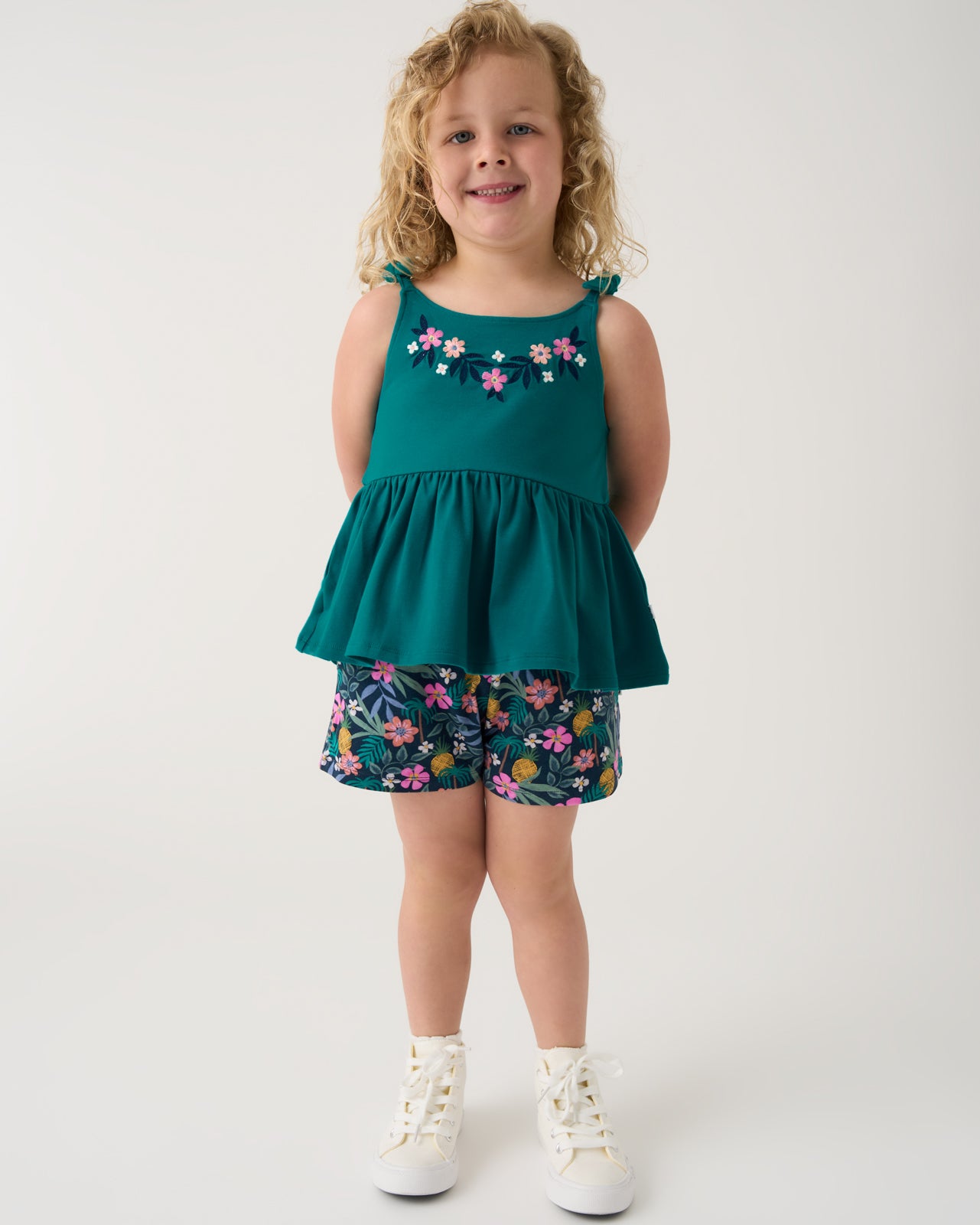 Tropical Garden Smocked Shorts - 6