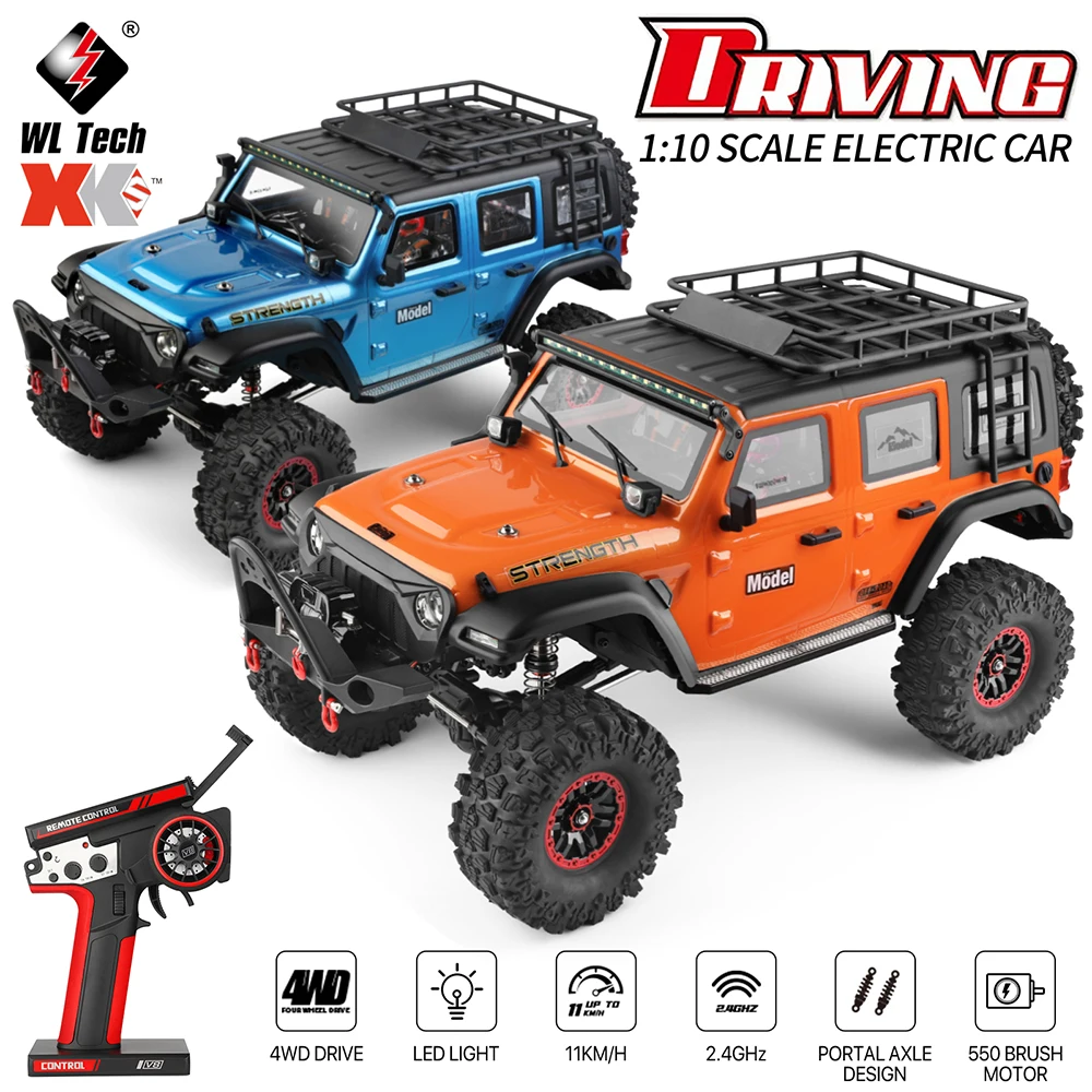 WLtoys 1:10 RC Auto 104010 4WD Elektrisches Kletterauto 2,4G 100M Geländewagenmodelle Spielzeug RC Autos Image