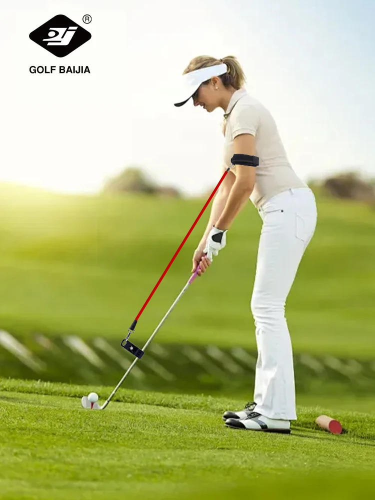 Golf Trainer Helfer Golf Swing Exerciser Spannung Gürtel Band Golf Swing Trainer Kraft Trainer Action Liefert Golf Club Richtige Image