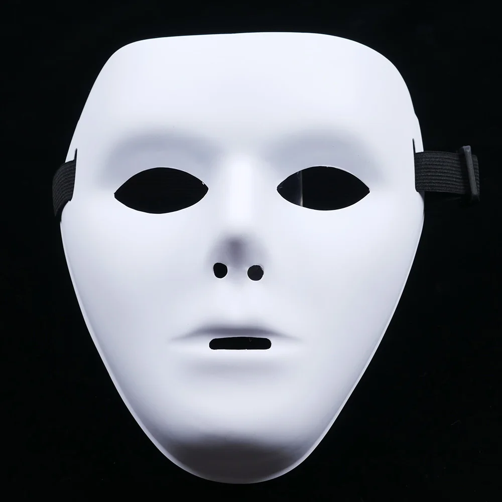 Halloween PVC Weiße Gesichtsmaske Hip-Hop Männer Und Frauen Tanz Augenmasken Party Cosplay Kostüm Hochzeit Dekoration Prop