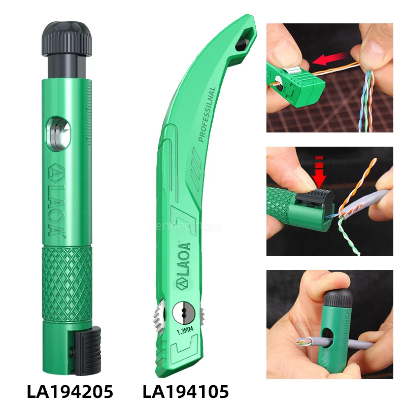 LAOA Network Cable Untwist Tool Engineer Straightener for Category 5/6/7 Crystal Cables Combing Wire Pair Separator Easily