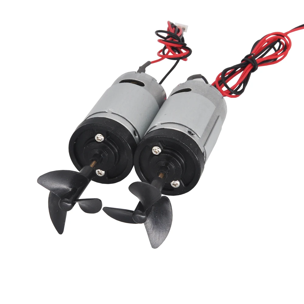 7.4V 8.4V Underwater Thruster 390 Built-in Boat Motor Engine With Waterproof Gasket 3 Blade Propeller For RC Boat Fishing Bait