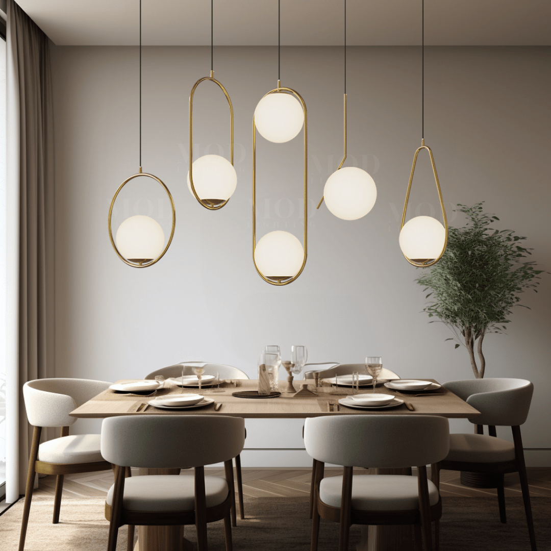 Jewels & Pearls (Open Box Uk) | Nordic Pendant Light | Brushed Gold / Style C / Warm White (3000k) | MOD LIGHTING