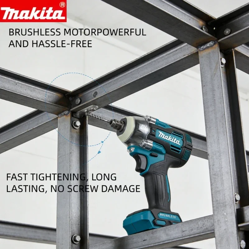 Makita TW004G 18V Bürstenloser Schlagschrauber mit Ergonomischem Griff für Autoreifen und Radmuttern, Kfz-Reparatur-Elektrowerkzeug Image