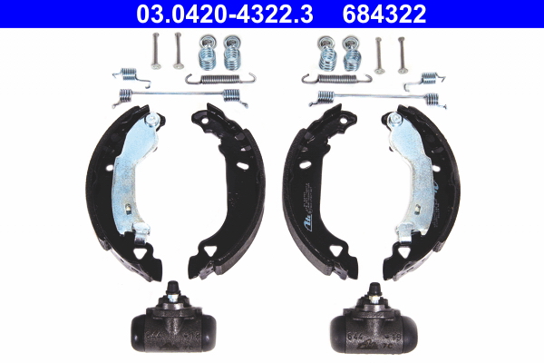 ATE Bremsbackensatz 03042043223 Image