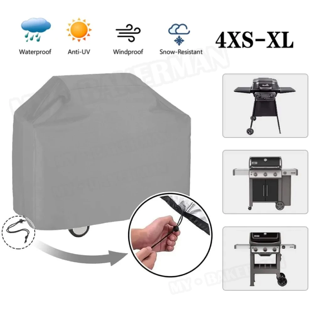 8 Größe Outdoor-Grill abdeckung Staub und wasserdicht Weber Hochleistungs-Grill abdeckung Regenschutz Outdoor-Grill abdeckung rund