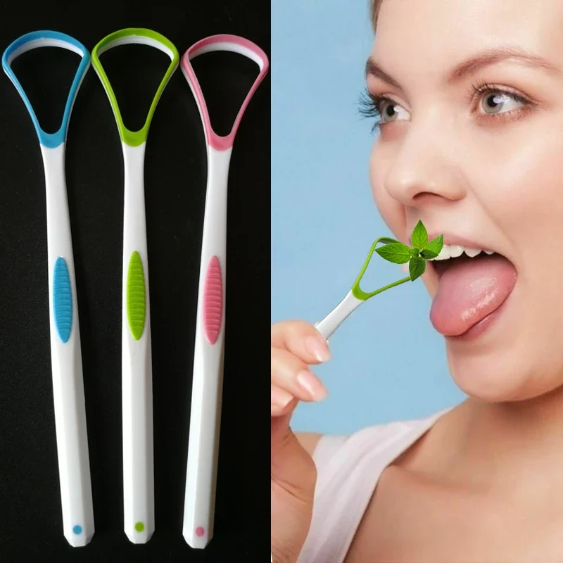 Zungenschaber Tragbare Oral-Zungenreinigungsbürste aus Kunststoff Hygienetool Gratte Langue Zungenschaber Entfernen Sie Mundgeruch Image