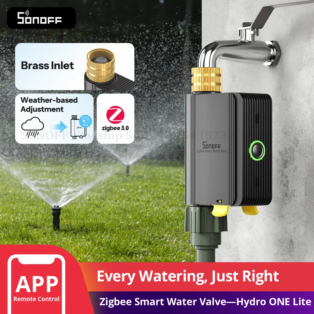 SONOFF SWV-ZNE Hydro Series Hydro ONE Lite Zigbee Smart Wasserventil ohne Durchflussmesser, zwei Kommunikationsmodi, flexible Steuerung Image