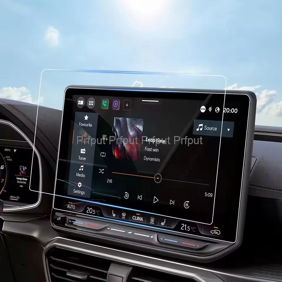 TPU-Displayschutzfolie für Cupra Formentor Facelift/Cupra Leon MK4 2025 2026 AUTO 12,9 Zoll GPS-Navigation Schutzbildschirm