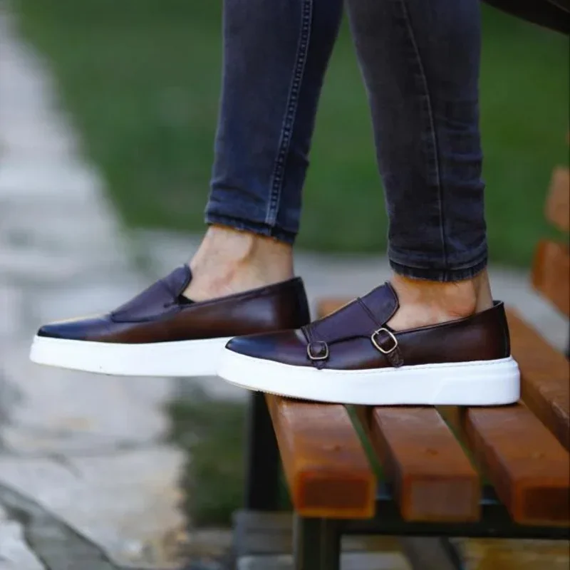 Männer vulkan isieren Schuhe braun schwarz Slipper solide Slip on Sneakers Schuhe für Männer mit Männern Schuhe Größe 38-46