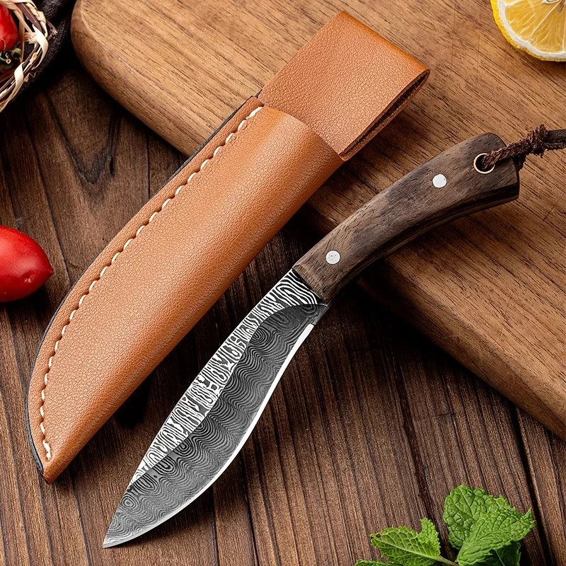 Grill Fleisch messer Kochmesser Universal messer Edelstahl Schnitz messer Ergonomisches Design Hackmesser am besten zum Schneiden von Fleisch Kitc Image