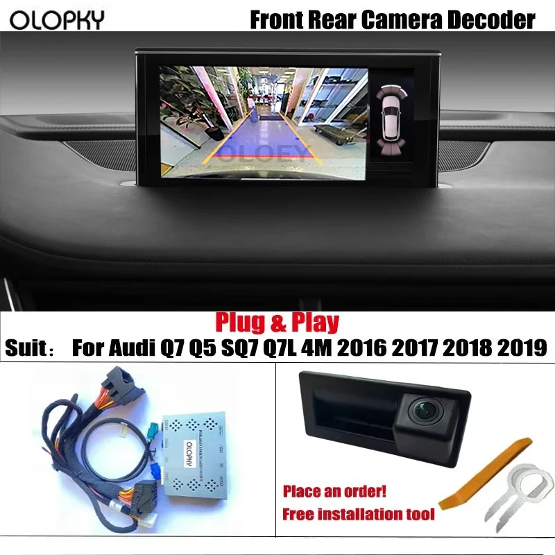 Für Audi Q7 Q5 SQ7 Q7L 4M 2016 2017 2018 2019 HD Vorne Rückansicht Backup Kamera/Original bildschirm Plug & Play Reverse Kamera Image