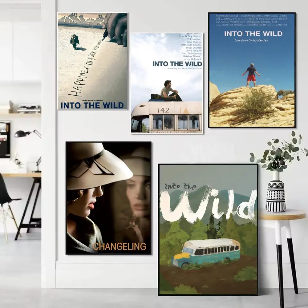 Film-Poster „Into the Wild“, ungerahmtes Leinwand-Kunstwerk für Schlafzimmer, Wohnzimmer, Badezimmer, Wanddekoration Image