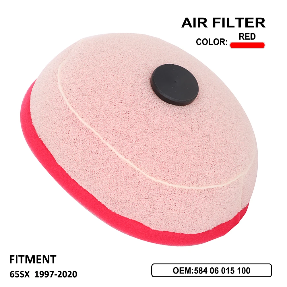 Dual Schaum Schicht Schwamm Luftfilter Filter Motorräder Für KTM SX65 SX65 1997-2017 2018 2019 2020 motorrad Moto Zubehör Image