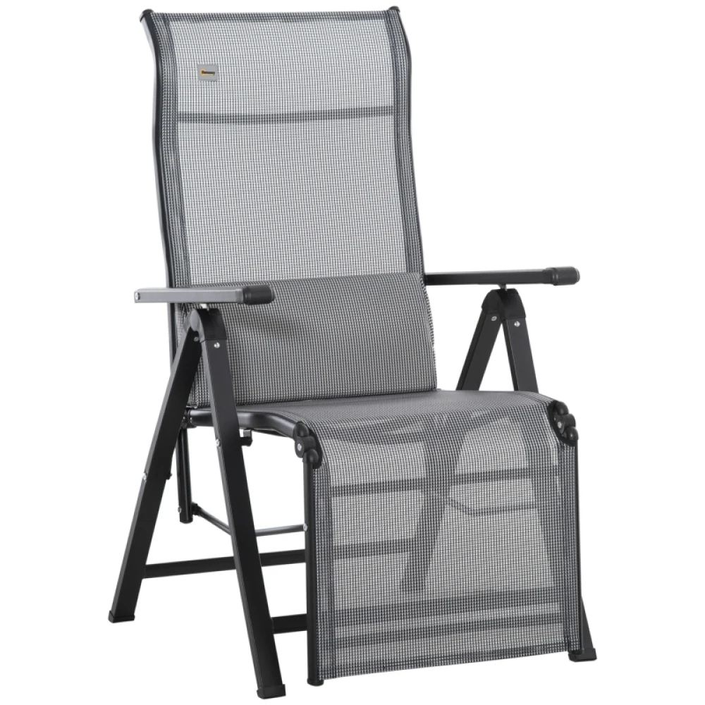 Chaise longue de jardin pliable avec coussin, chaise longue zéro gravité avec dossier réglable en 9 positions, chaise de jardin avec une capacité de charge allant jusqu'à 150 kg, adaptée au jardin,