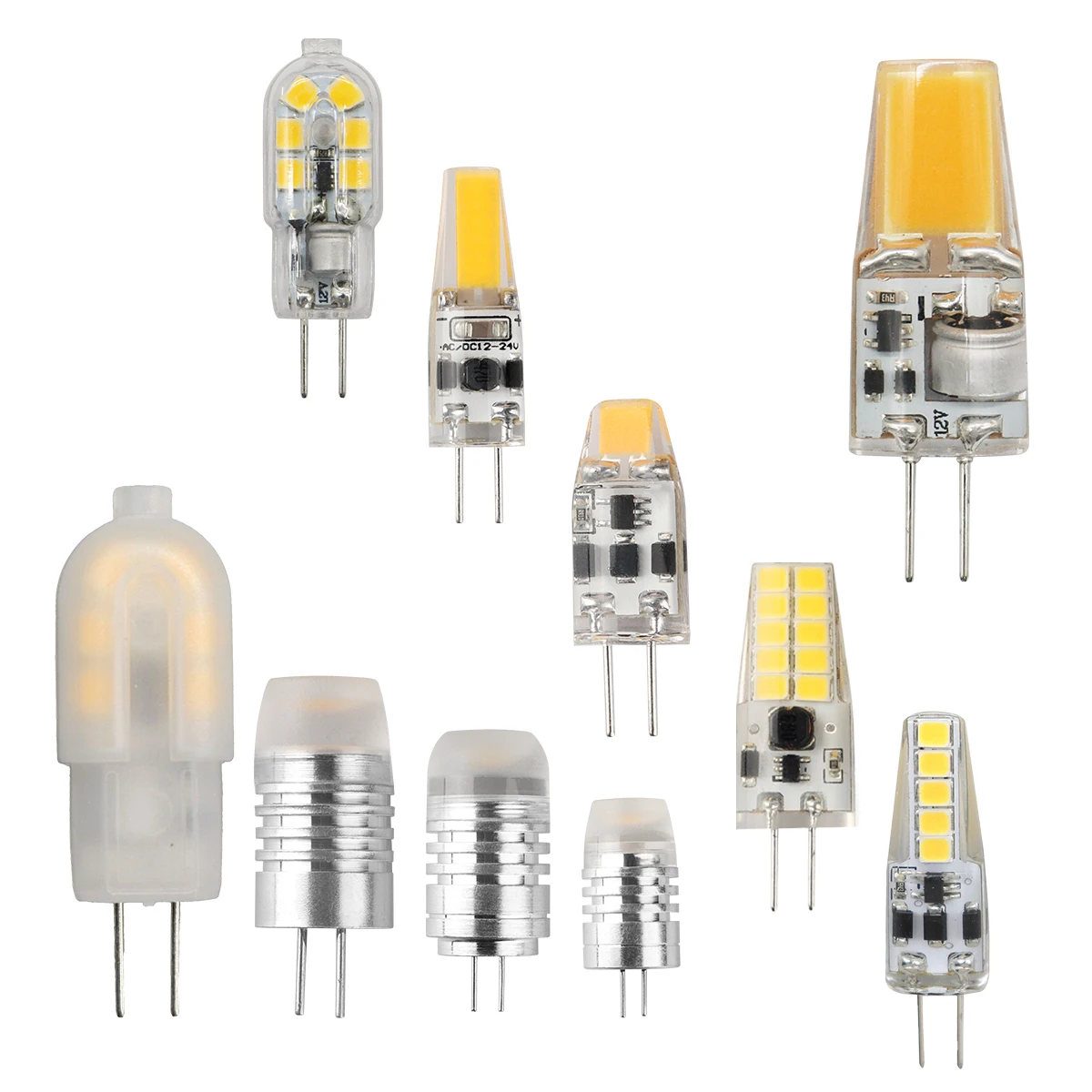 5PCS G4 Led-lampe Kristall Lampe Kronleuchter DC 12V 1W 1,2W 2W 3W Kein Flimmern Warm Weiß Beleuchtung Kann 20W Halogen Lampe
