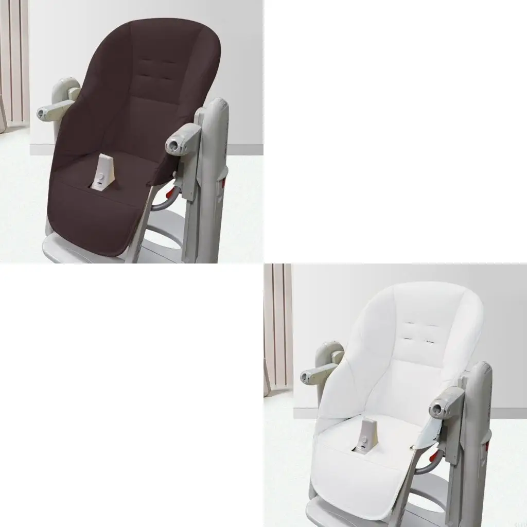 Bequemes PU-Leder-Wachstumsstuhlkissen, Esszimmerstuhl-Auflage, Schutzbezug für Baby-Esszimmerstühle und Hochstuhl