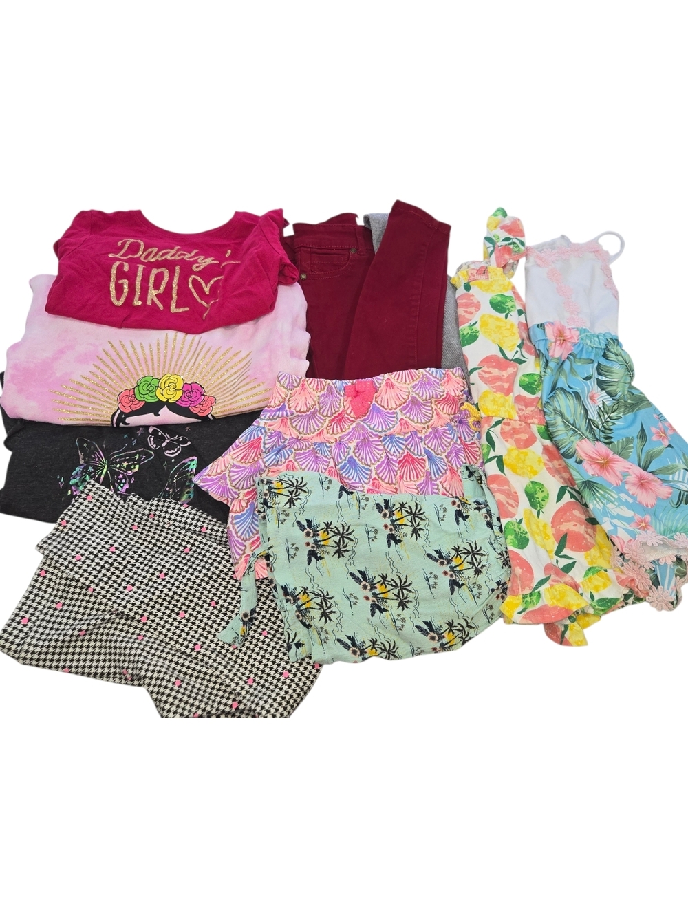 Jessica Simpson Shirts & Tops | Girls Clothing Bundle Size 4 Cute Mix | Rompers, Tops, Bottoms | Color: Pink/Red | Size: 4g