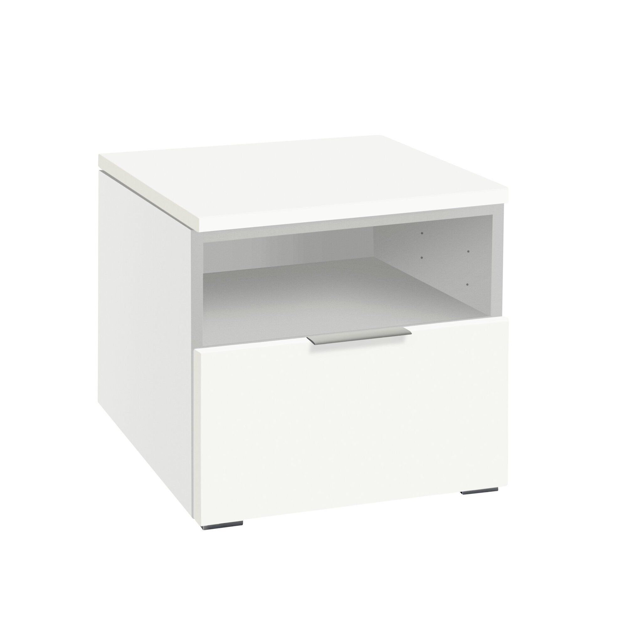 Hasena »Onia« Nachttisch MDF Weiss deckend, lackiert / Buche anthracit deckend, lackiert