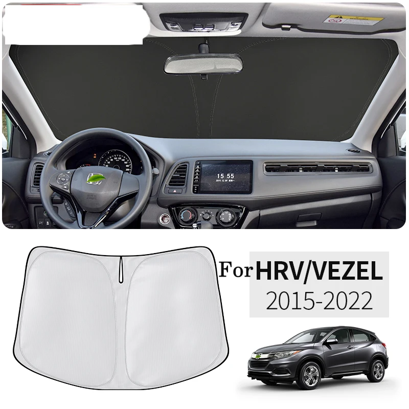 Für Honda HRV HR-V Vezel 2015-2021 Auto-Styling Frontscheiben-Sonnenschutz UV-Schutz Sonnenschutzfolie Nano-Isolier-Windschutzscheiben-Sonnenschutz Image