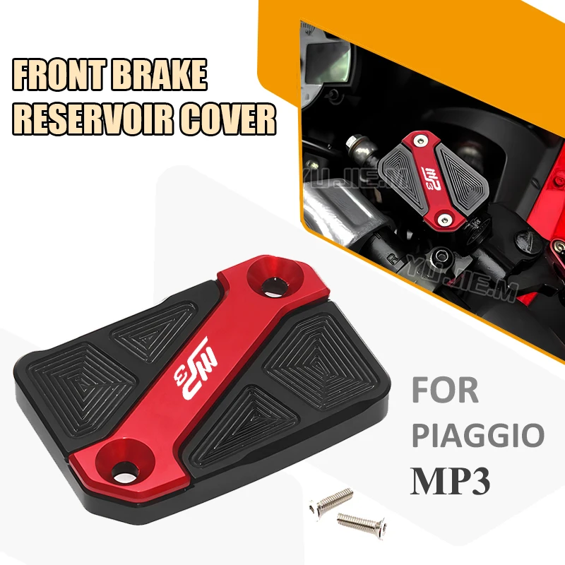 Passend für Piaggio MP3 300 400 500 2015-2021 Vorderer Bremsflüssigkeitsbehälterdeckel Zylinderabdeckung Motorradzubehör Image