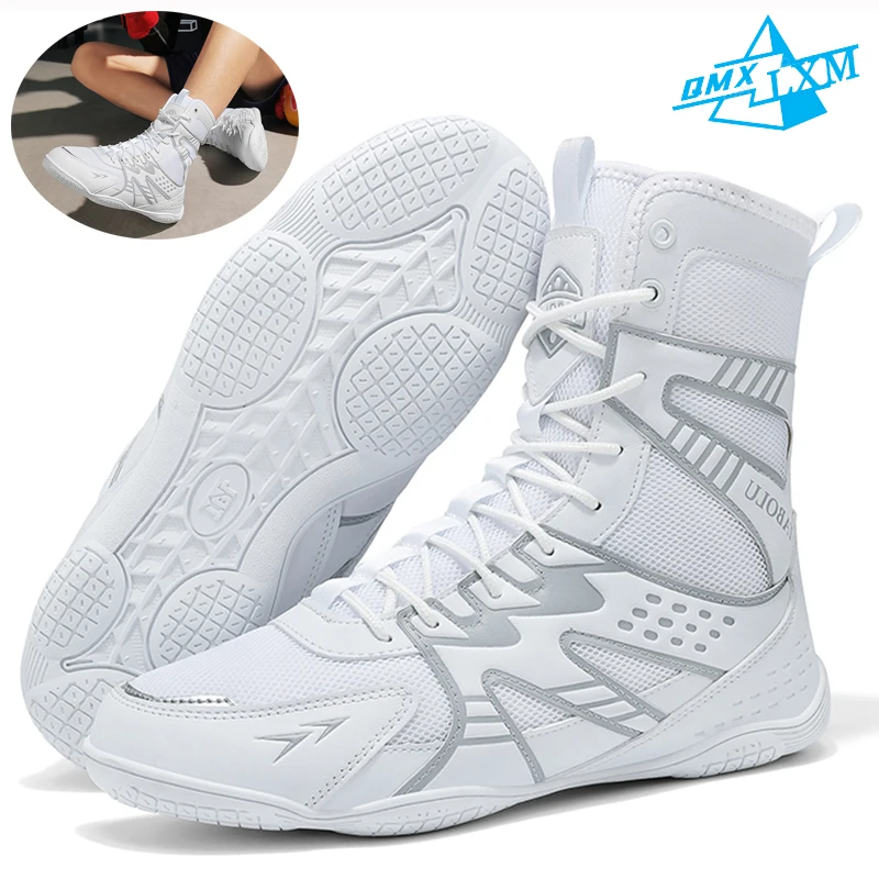 Herren Boxschuhe Kampftraining Ringerschuhe Professionelle Atmungsaktive Kampf-Box-Ringer-Squat-Wettkampf-Sneaker Image