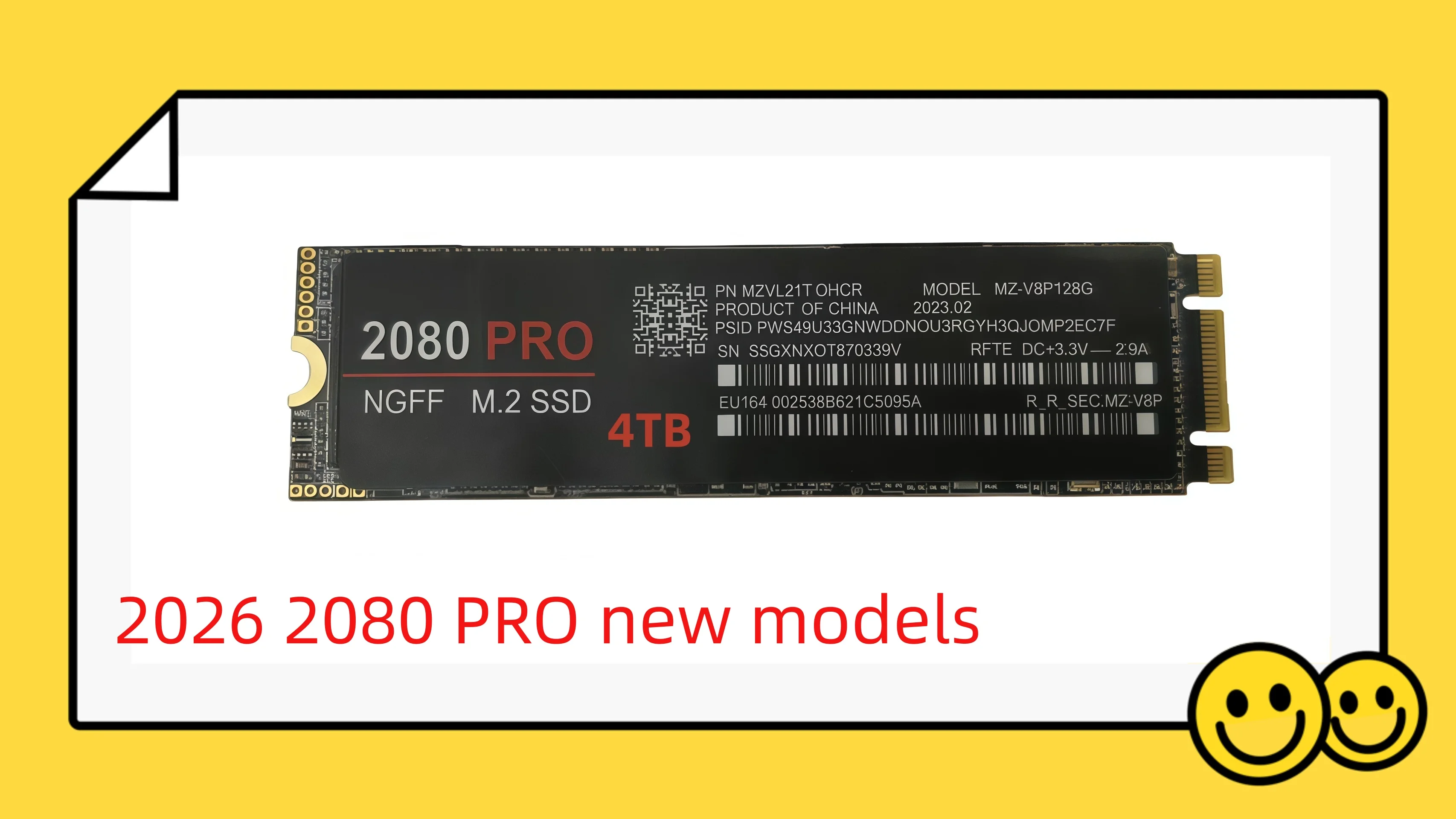 990PRo M.2 NGFF SSD (1TB/2TB/4TB) - Hochgeschwindigkeits-SATA3.0-Protokoll, Für 990PRo-Serie, Eingebaute Solid-State-Laufwerke Image